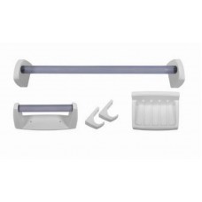 33-0128 - ACESSÓRIO PARA BANHEIRO KIT COM 5 PEÇAS BRANCO ASTRA KB2