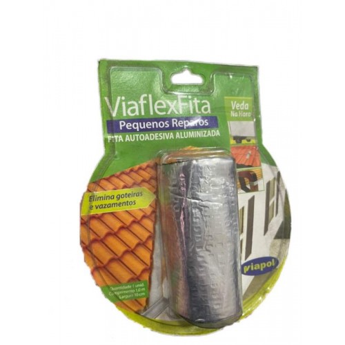 IMPERMEABILIZANTE VIAFLEX FITA AUTO ADESIVA 10CM X 1MT VIAPOL