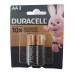 PILHA ALCALINA PEQUENA AA 2PC DURACELL