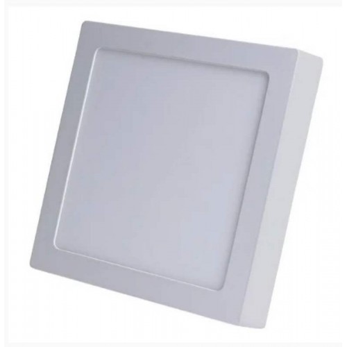 PLAFON PAINEL LED 12W 3K SOBREPOR 17 X 17CM BRANCO QUADRADO