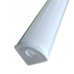 PERFIL DE EMBUTIR 2MT ALUMINIO CANTO BRANCO PARA FITA DE LED 15,5MM X 15,5MM