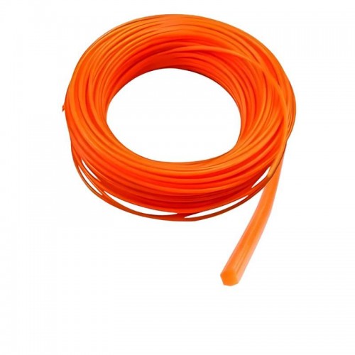 FIO NYLON GRAMA 2,7X20MT LARANJA QUADRADO 7198