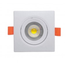 17341 - SPOT LED  3W 3K QUADRADO MOVEL 75MM