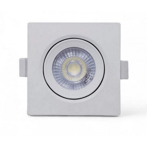 SPOT LED  7W 6K QUADRADO MOVEL 90MM