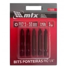 19319 - JOGO DE BITS PHILIPS PH2-5X50MM 5PC MTX 1136855