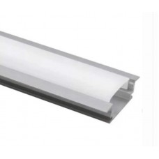 19988 - PERFIL DE EMBUTIR 2MT BRANCO PARA FITA DE LED 25MM X 7MM 