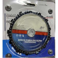 20302 - DISCO DE CORTE MADEIRA 115MMX22 CORRENTE PRO MOTOSERRA VELOX DIC069