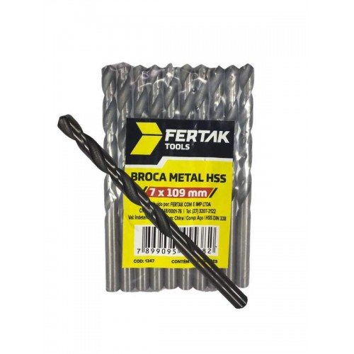 BROCA ACO RAPIDO  7,0 MM 10 PCS FERTAK