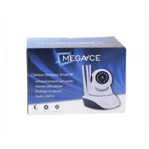 CAMERA SEGURANCA WIFI SMART IP360 NOTURNA MEGAACE