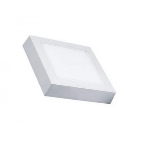 PLAFON PAINEL LED 12W 6K SOBREPOR 12 X 12CM BRANCO QUADRADO 