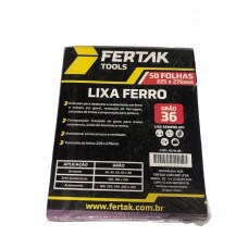 21609 - LIXA FERRO 36 COM 50 FOLHAS FERTAK 1036