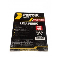 21610 - LIXA FERRO 40 COM 50 FOLHAS FERTAK 1040