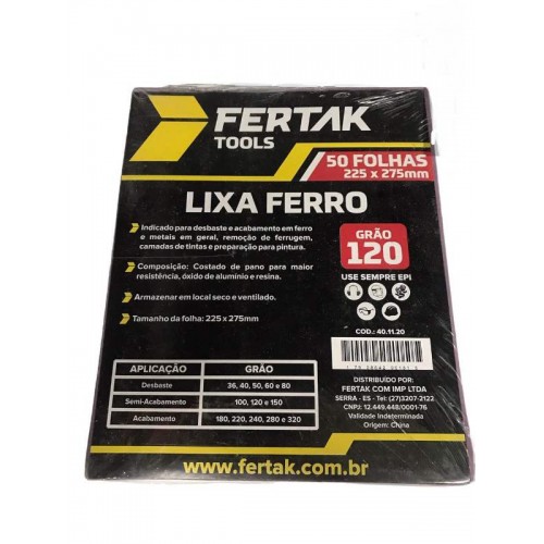 LIXA FERRO 120   C/50 FERTAK 1120