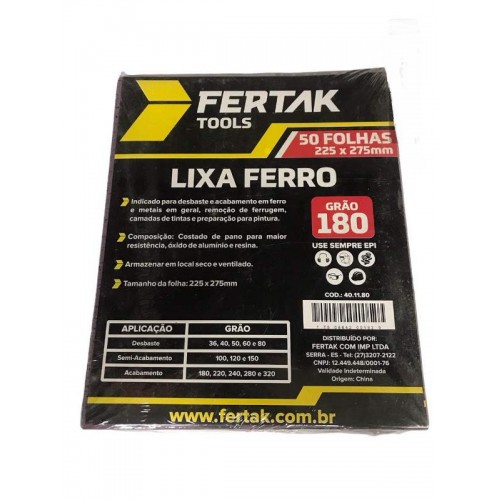 LIXA FERRO 180   C/50 FERTAK 1180