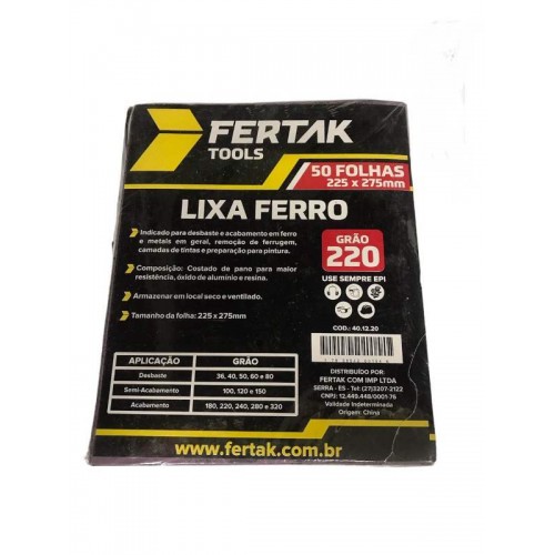 LIXA FERRO 220   C/50 FERTAK 1220