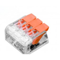 22262 - CONECTOR EMENDA DE DERIVAÇÃO TRANSPARENTE 3 POLOS 5-4MM² PCT-413 RA 133