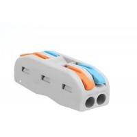 22270 - CONECTOR EMENDA 2 POLOS RÁPIDO PARALELO 0,08-4MM PCT-2-2 RA 124 