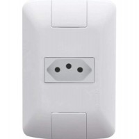 22341 - CONJUNTO ARIA 4X2 DE 1TOMADA (2P+T) 10A BRANCO TRAMONTINA 57241/010 
