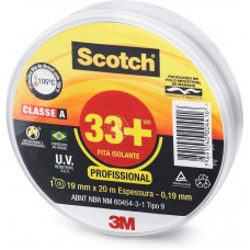 22377 - FITA ISOLANTE 33+ SCOTCH 3M 20MT USO PROFISSIONAL 