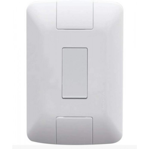 CONJUNTO ARIA 4X2 DE 1 INTERRUPTOR PARALELO BRANCO TRAMONTINA 57241/002