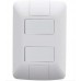 CONJUNTO ARIA 4X2 DE 1 INTERRUPTOR SIMPLES E 1 INTERRUPTOR PARALELO BRANCO TRAMONTINA 57241/045