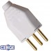 PINO MACHO PLUG DESMONTÁVEL (2P+T) 10A BRANCO CERGE 173C3