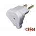 PINO TRIANGULO PLUG DESMONTÁVEL 2P 10A BRANCO CERGE 308C