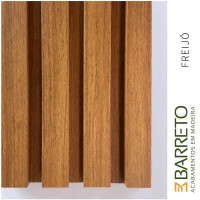 22530 - PAINEL RIPADO TRADICIONAL MDF COMUM CONCEPT FREIJÓ REAL 7 RIPAS 270CM X 35CM (15MM) BARRETO 0,945M²