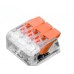 CONECTOR EMENDA DE DERIVAÇÃO TRANSPARENTE 3 POLOS 5-6MM² PCT-613 RA 142