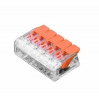 22542 - CONECTOR EMENDA DE DERIVAÇÃO TRANSPARENTE 5 POLOS 5-6MM² PCT-615 RA 143