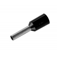 22585 - TERMINAL TUBULAR ILHÓS SIMPLES PRETO 1,5MM C8 ELETROKIT REF. E1508 CARTELA COM 20 PEÇAS