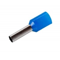 22586 - TERMINAL TUBULAR ILHÓS SIMPLES AZUL 2,5MM C8 ELETROKIT REF. E2508 CARTELA COM 20 PEÇAS