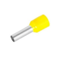 22588 - TERMINAL TUBULAR ILHÓS SIMPLES AMARELO 6,0MM C12 ELETROKIT REF. E6012 CARTELA COM 20 PEÇAS