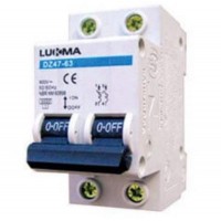 22649 - DISJUNTOR  BIPOLAR DIN 10A CURVA C LUKMA 34013