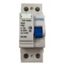 22676 - IDR INTERRUPTOR DIFERENCIAL RESIDUAL 16A 2 POLOS (P+N) 240V 30MA LUKMA 39031