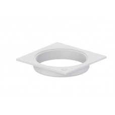 22715 - PORTA GRELHA QUADRADO 10CM BRANCO PARA GRELHA REDONDA TIGRE 27591167