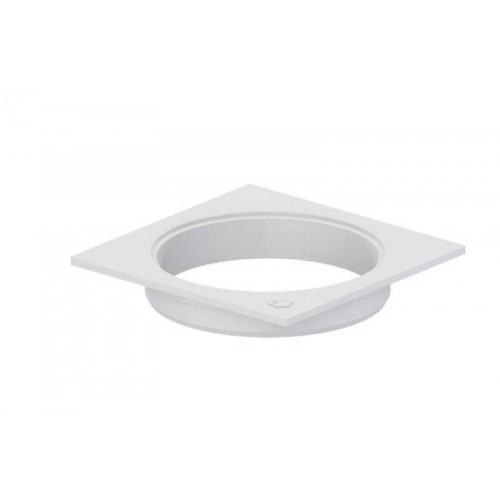 PORTA GRELHA QUADRADO 10CM BRANCO PARA GRELHA REDONDA TIGRE 27591167