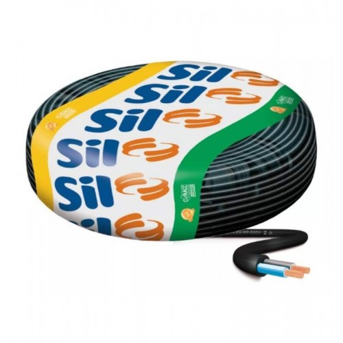 CABO PP SILFLEX 2 VIAS X 1,5MM SIL ROLO DE 100 METROS