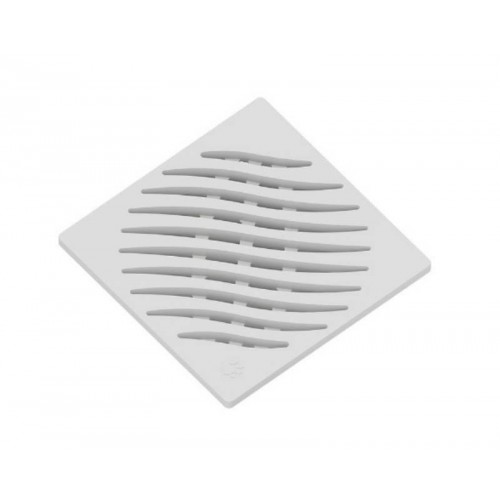 GRELHA 10CM PVC QUADRADA BRANCA TIGRE 27505007