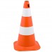 CONE PEQUENO 50CM LARANJA/BRANCO PLASTCOR