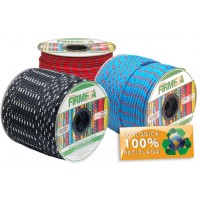 22-0014 - CORDA TRANÇADA POLIÉSTER LINHA ECOFORT 12MM COLORIDA 3KG CARRETEL COM 105M FIRMEZA