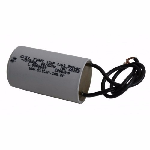 CAPACITOR P/VENTILADOR 2 FIOS 6UF 250VAC RA