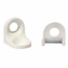 11237 - SUPORTE PRATEL.2 FUROS BRANCO 317-100PC