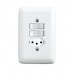 CONJUNTO DE 1 INTERRUPTOR SIMPLES + 1 PARALELO + 1TOMADA(2P+T) 10A BRANCO ILUMI 20290