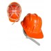 CAPACETE DE SEGURANÇA LARANJA COM CARNEIRA (SELO INMETRO) PLASTCOR