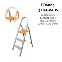 11070 - ESCADA COM 3 DEGRAUS ALUMÍNIO ÁGATA REF. EDS003