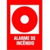 PLACA SINALIZACAO ALARME DE INCENDIO 20X20CM FOTOLUMINESCENTE LOOK 3012