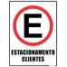 PLACA SINALIZACAO ESTACIONAMENTO PARA CLIENTES 20X30CM LOOK 2258