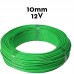 FIO ELÉTRICO 12V FLEXÍVEL 10MM VERDE ATS ROLO COM 100 METROS