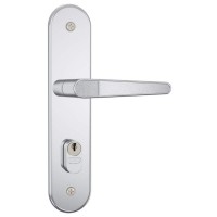 23258 - FECHADURA EXTERNA 804/03 RETA CROMADA ESPELHO DE INOX STAM 
